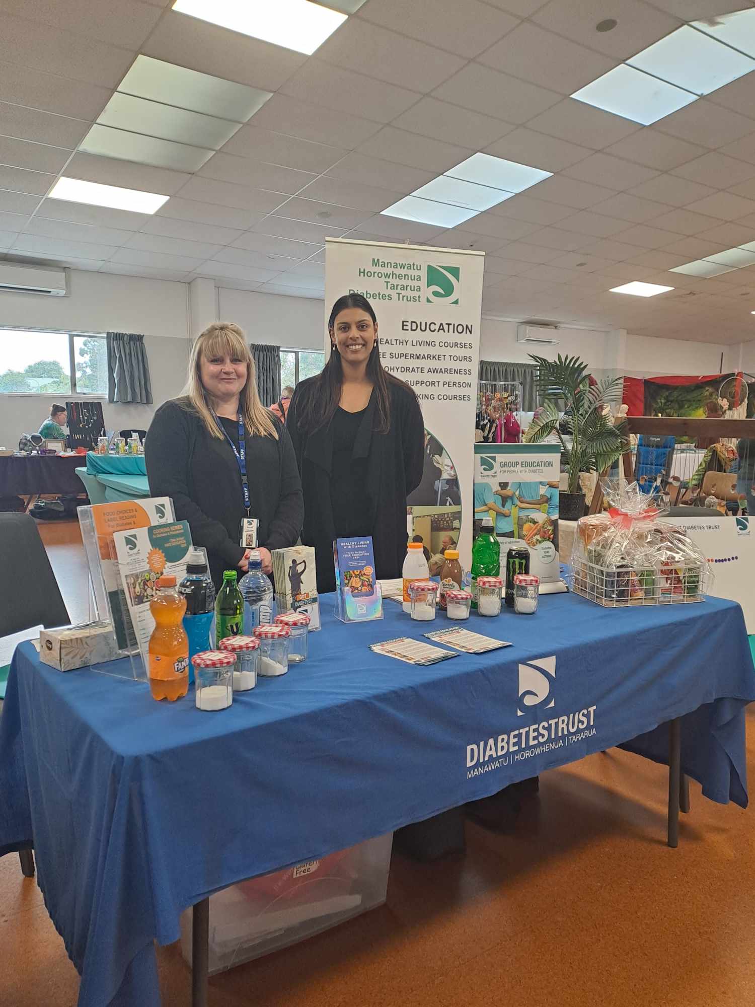 The MHT Diabetes Trust stand at the Wellbeing Expo, May 2024