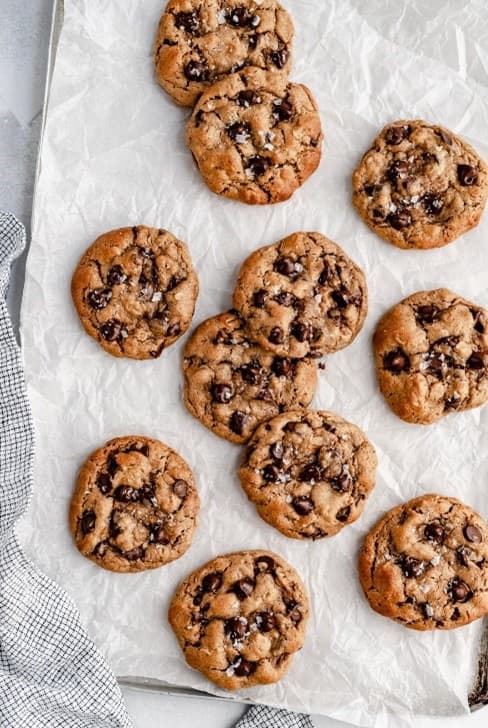 Peanut butter oatmeal and chocolate chip cookies