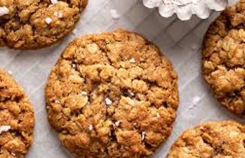 Oatmeal banana cookies on a cooling rack